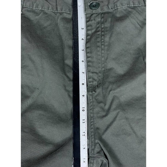Cafdlcq Mens‎ 44 Cargo Pants Hi Rise Straight Leg Army Green Drawstring Waist - Picture 5 of 13